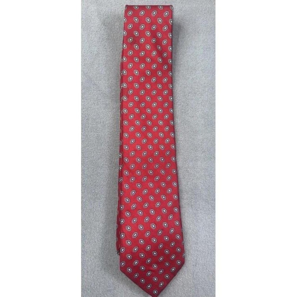 GANT Limited Edition Silk Tie Abstract Red Made in USA 100% Italian Silk VTG